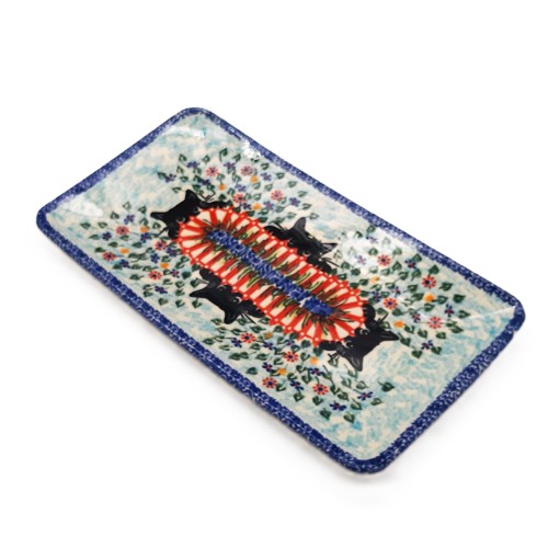 Tacka na sushi, ciasto29,5 x 16,0 cm, unikat, kotki