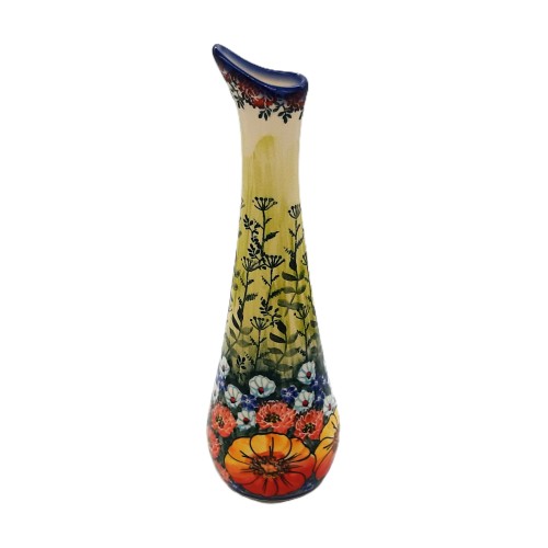 Wazon  h: 30,0 cm, unikat, motyw roślinny