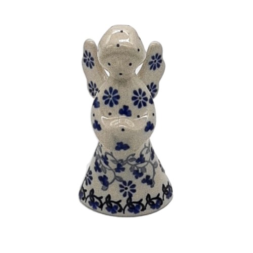 Ceramiczny aniołek z Bolesławiec – rękodzieło artystyczne 10,5 cm