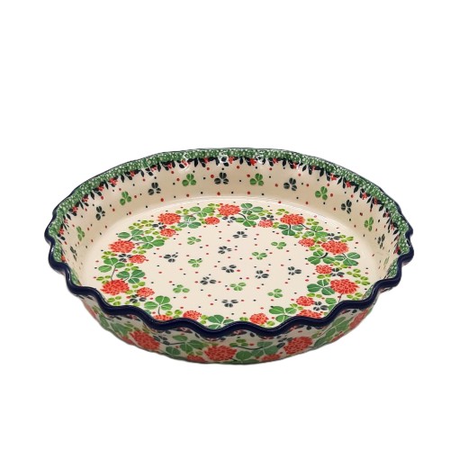 Salaterka,tarta 26,0 cm z motywem roślinnym