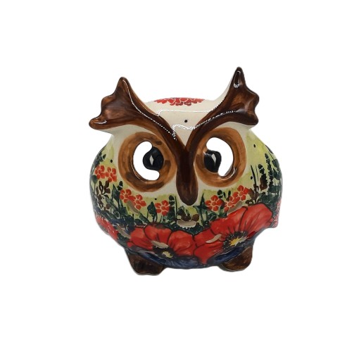 Sowa lampka h:11,5 cm, unikat
