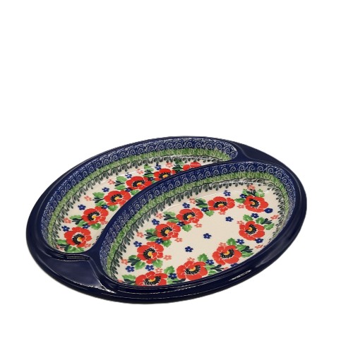 Talerz dzielony 25/20,5 cm