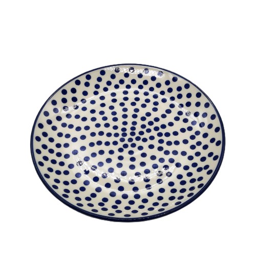 Talerz obiadowy płytki 25,3 cm, groszki