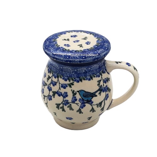 Kubek z zaparzaczem na zioła V: 0,4 L, ptaszek