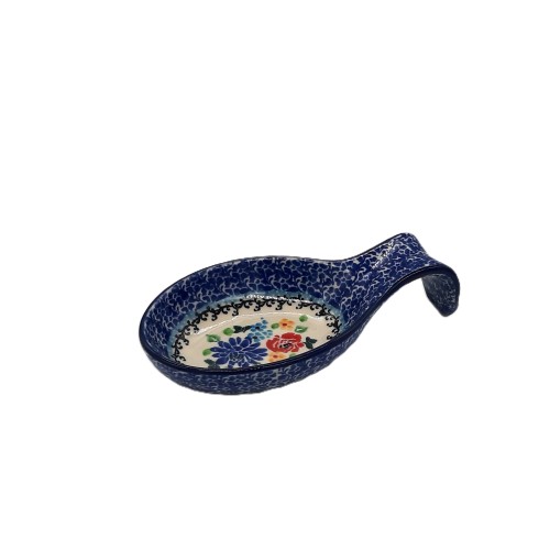 Podstawka pod łyżkę, motyw kwiatowy