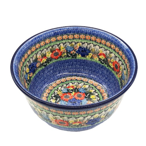 Miska V:3,0 l ,unikat, motyw kwiatowy, unikat