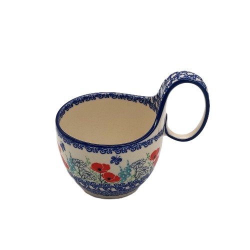 Czerpak na zupę V: 0,4L z motywem maków