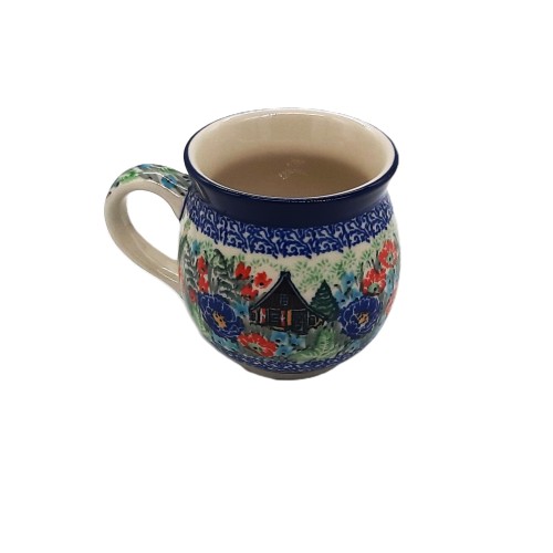 Kubek czeski V:0,35 l, unikat, domek