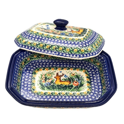 Brytfanna 24,0 X 31,0 cm, do pieczenia, unikat, jeleń