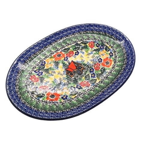 Półmisek na potrawy 31,0 / 22 cm ,unikat, domek