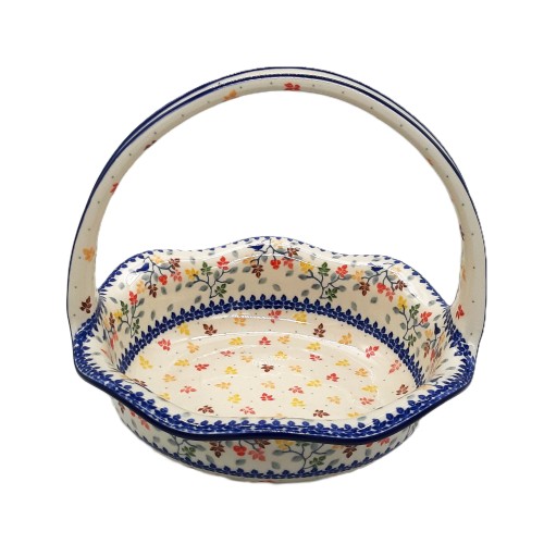 Koszyk z motywem roślinnym