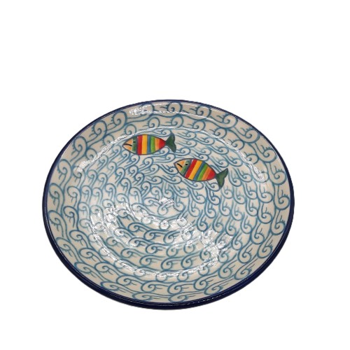 Talerz  15,5cm z motywem rybek