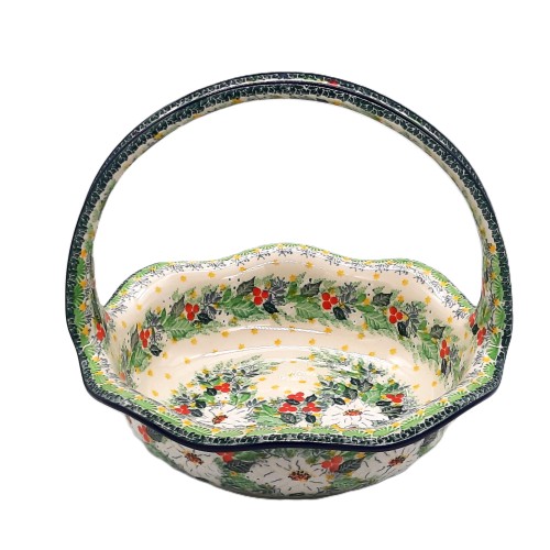 Koszyk z motywem kwiatowym, unikat