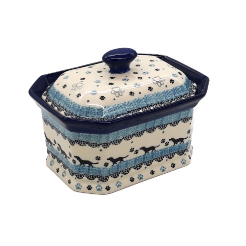 Puszka, pojemnik z motywem piesków