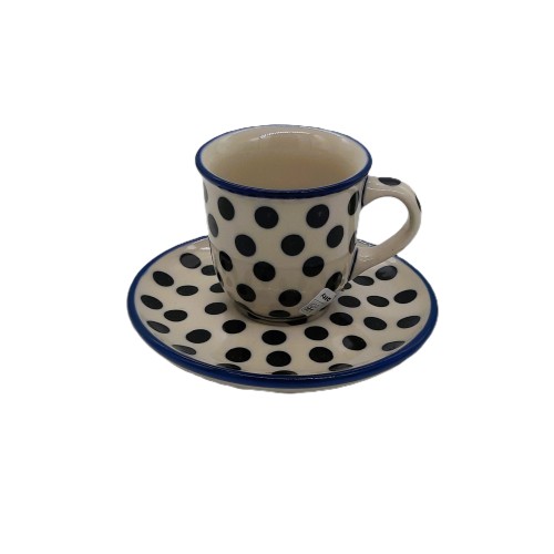 Filiżanka do espresso V:0,06 l , czarne groszki