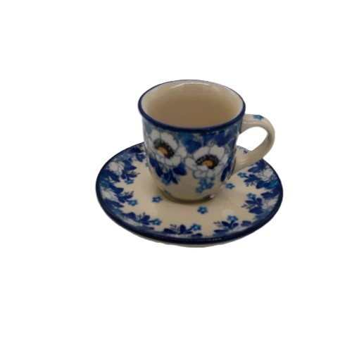 Filiżanka do espresso V:0,06 l z motywem kwiatowym