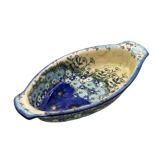 Półmisek 29,5 x 15,7 cm, unikat, kopry