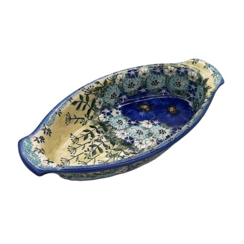 Półmisek 24,5 x 13,0 cm, unikat, kopry