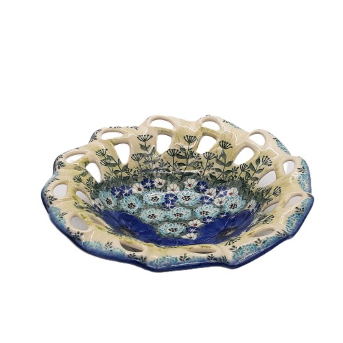 Owocarka ażurowa 25cm unikat, kopry