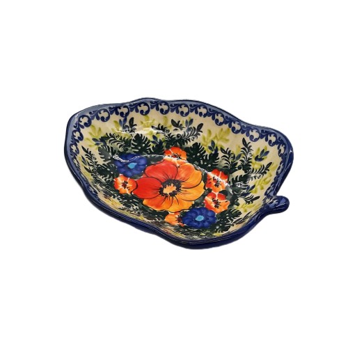 Półmisek liść, unikat,kwiaty