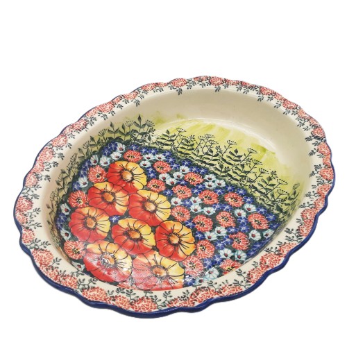Zapiekanka falowana 39,5x32 cm,unikat