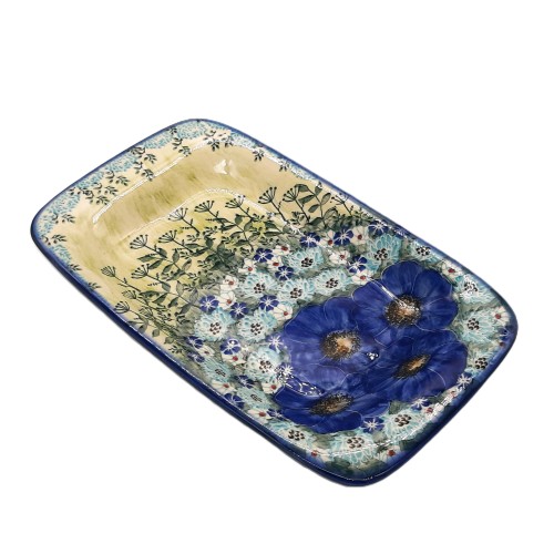 Półmisek prosty 28 x 17 cm, unikat, kopry