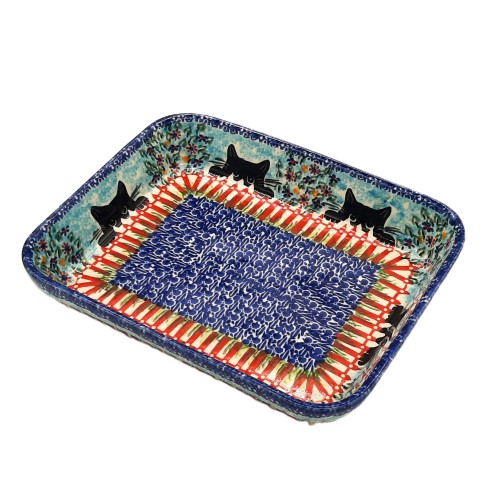 Zapiekanka 25x19 cm , koty unikat