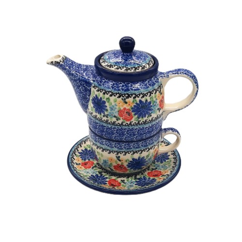 Zestaw do herbaty 0,2/0,4 l, motyw kwiatowy