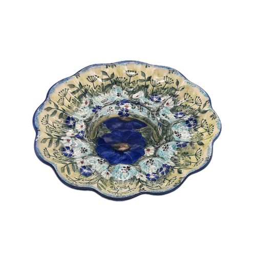 Talerz na jajka 20,5 CM, unikat, kopry