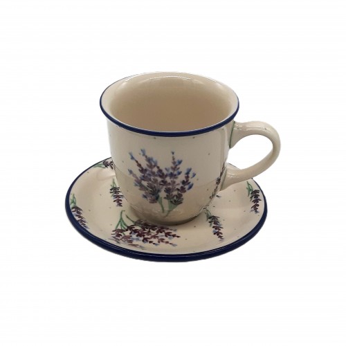 Filiżanka do kawy , herbaty V: 0,3 l, lawenda