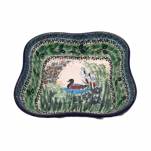Salaterka 25/25 cm, unikat, kaczka