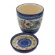 copy of Doniczka ceramiczna Bolesławiec 14,5 cm z podstawką rękodzieło