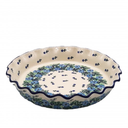 Salaterka,tarta 26,0 cm z motywem bławatków