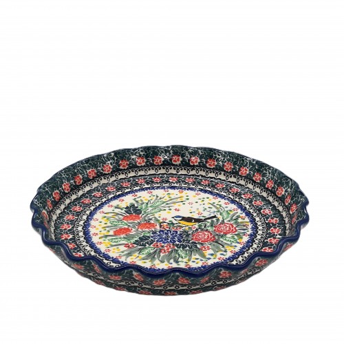 Salaterka, tarta 26,0 CM z motywem ptaszka, unikat
