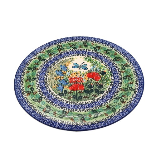 Talerz na pizzę 33,0 cm, unikat,ważka