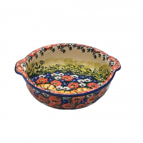 Zapiekanka z uszkami  unikat, kwiaty