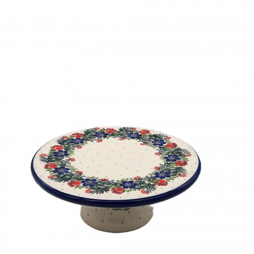 Patera na stopce h:7,5 cm, łączka