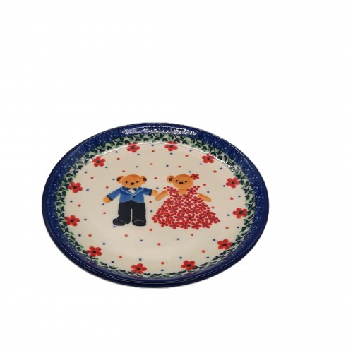Talerz dla dzieci 15,5 cm, misie, unikat
